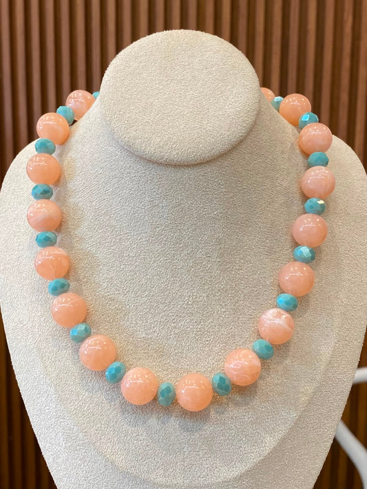 00068 Collar HD Rose Aguamarina