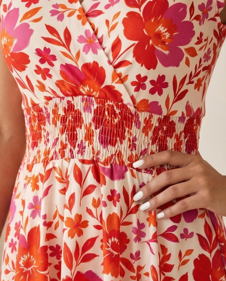 00862 Vestido Tara  Floreado