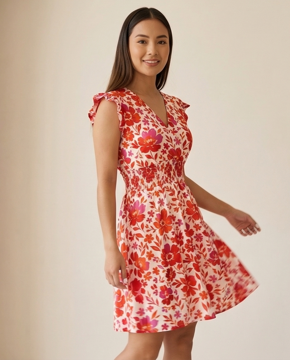 00862 Vestido Tara  Floreado