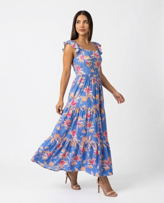 0038 Maxi Eva Floral Celeste