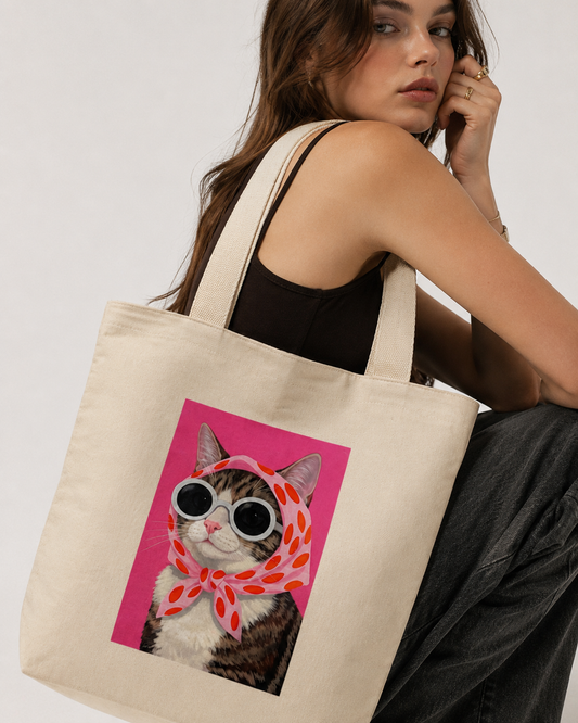 0016 Bolso Manta Grande Gato Fashion