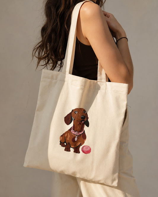 00380 Tote Bag Salchi Café con Bolita