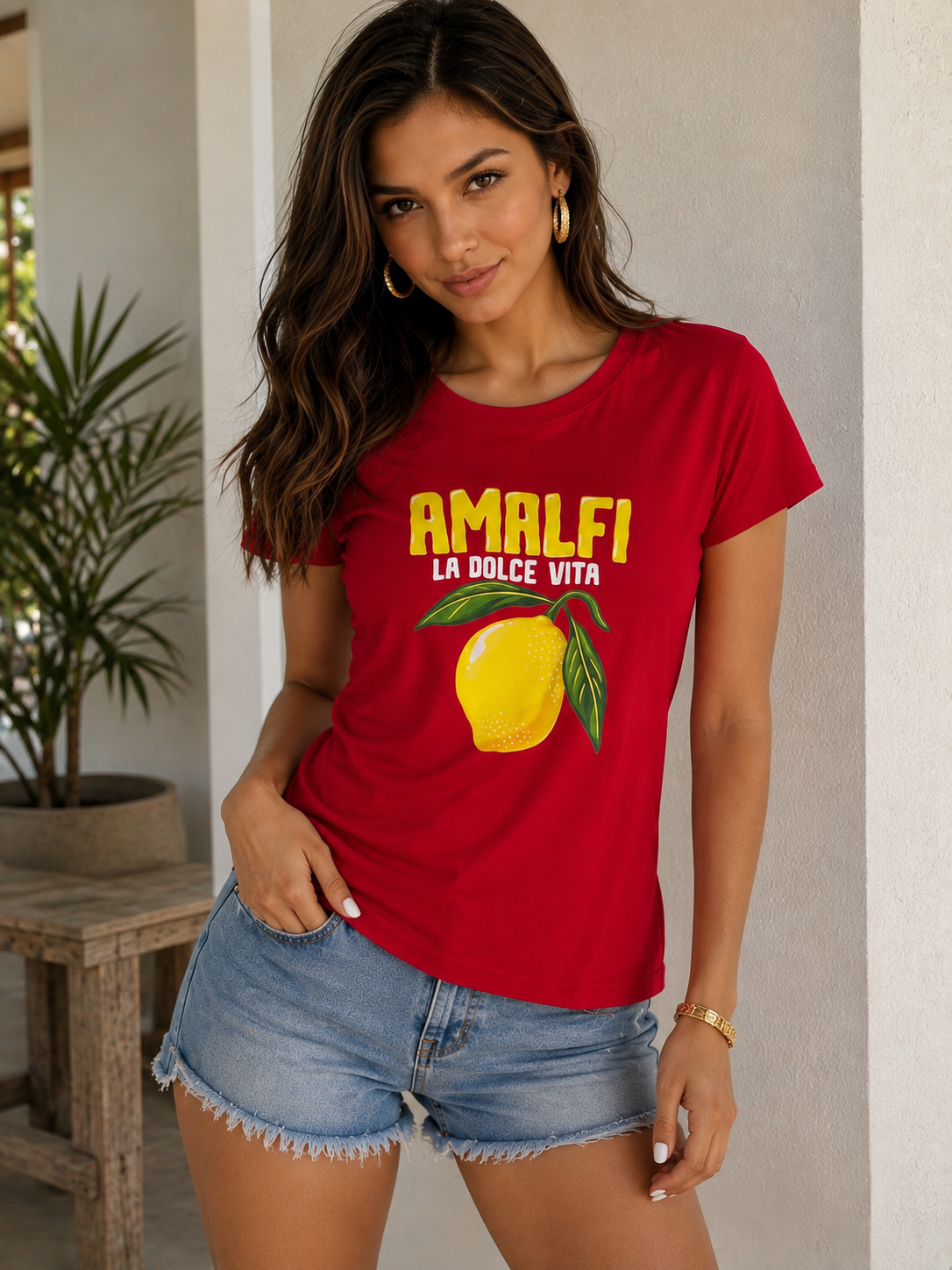 421 Blusa Amalfi Roja