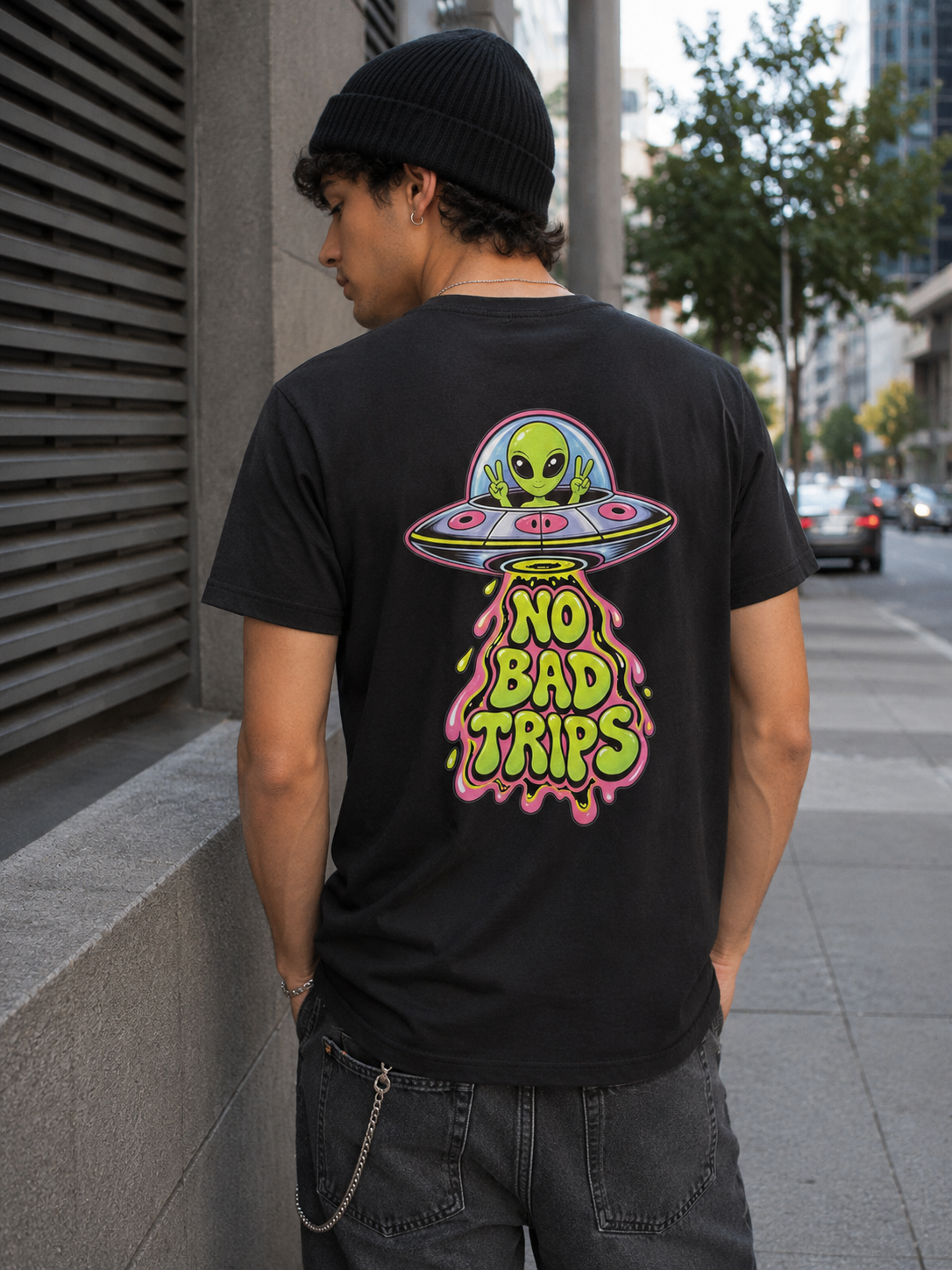 422 Camiseta No Bad Trips - Negra Hombre