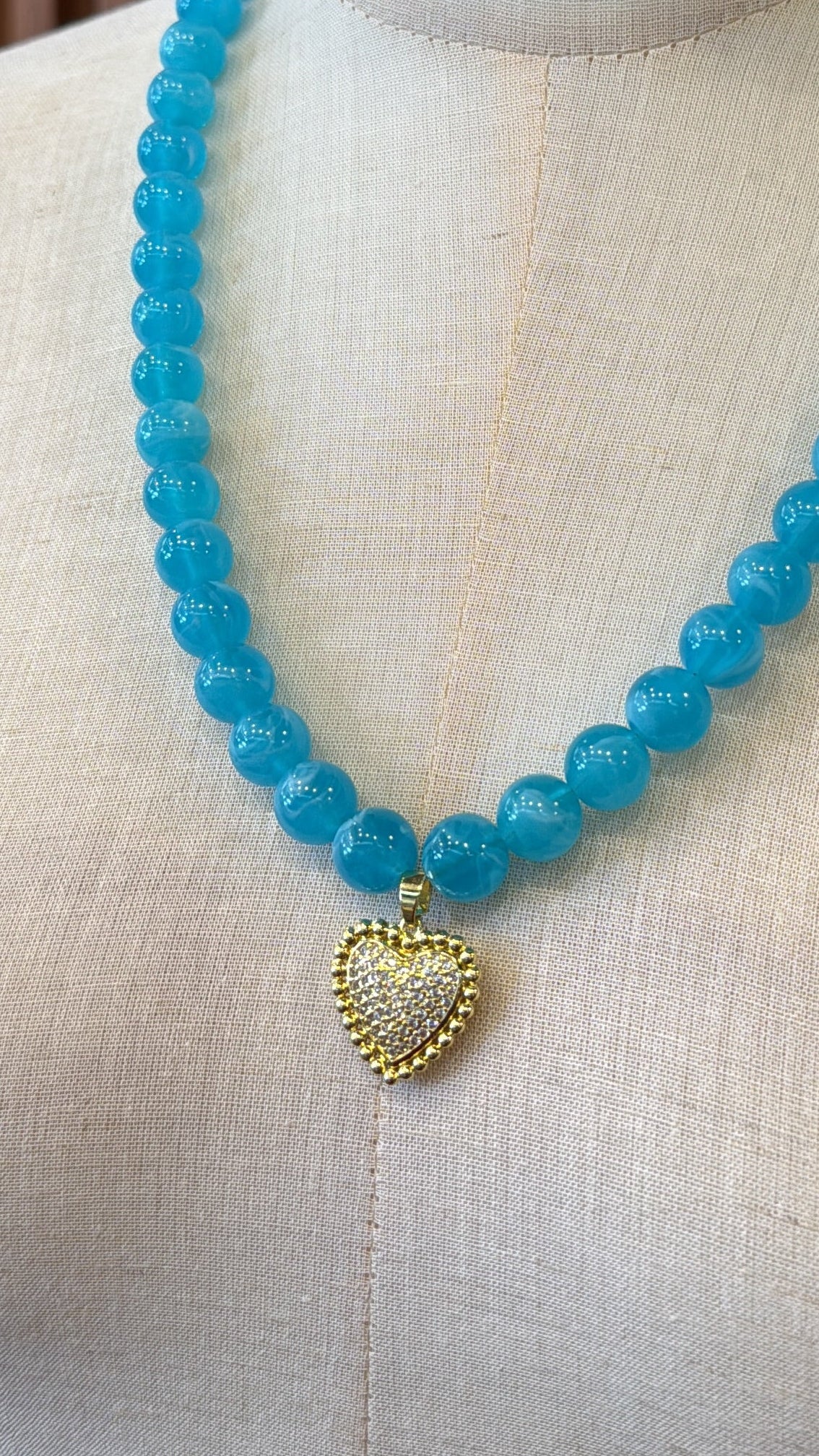 00071 Collar agua de mar ( Acero )