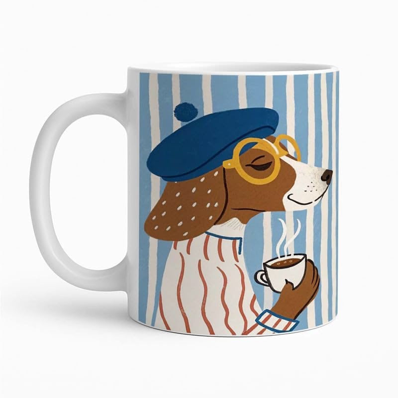 448 Taza Perro Café Francés