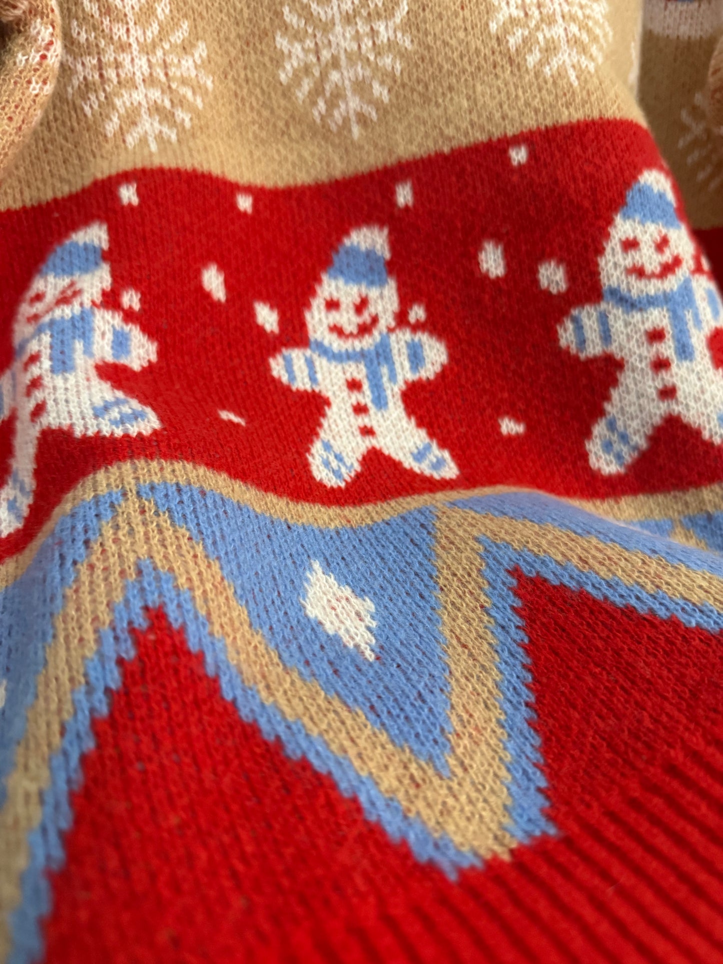 503 Abrigo Navideño Muñeco Nieve Rojo - One Size