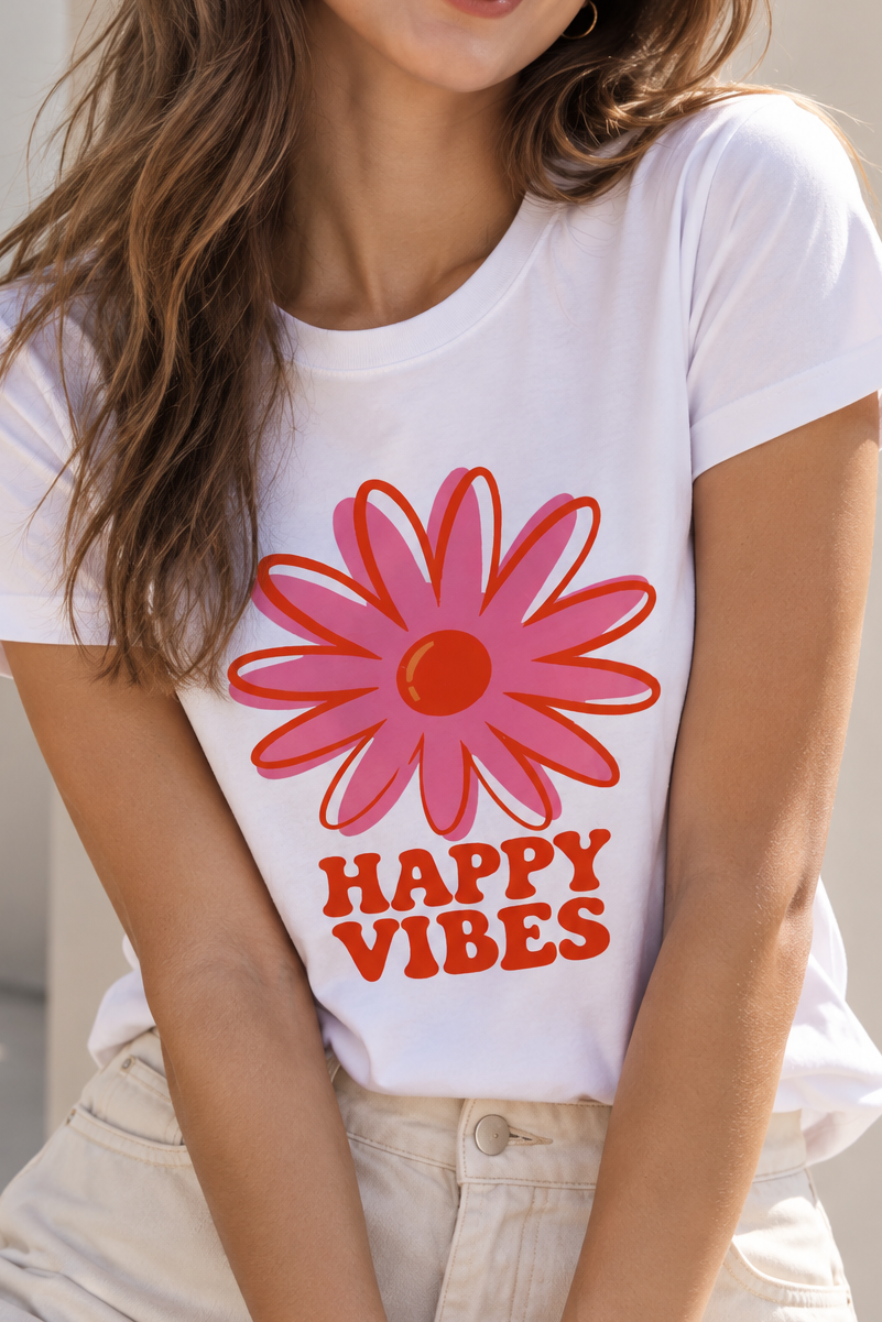 451 Blusa Happy Vibes Blanca