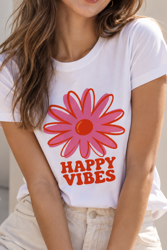 451 Blusa Happy Vibes Blanca