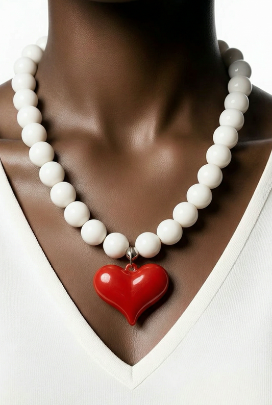 00040 Collar White Love ❤️